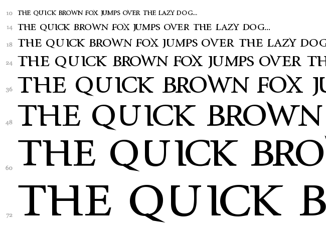 InfraRed font waterfall